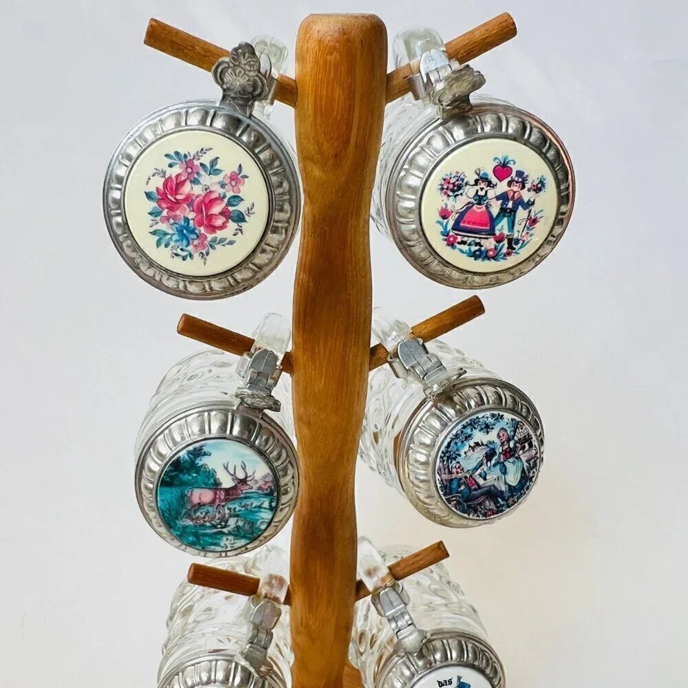 Vintage Rare finds Made in W.Germany mini shot Steins set